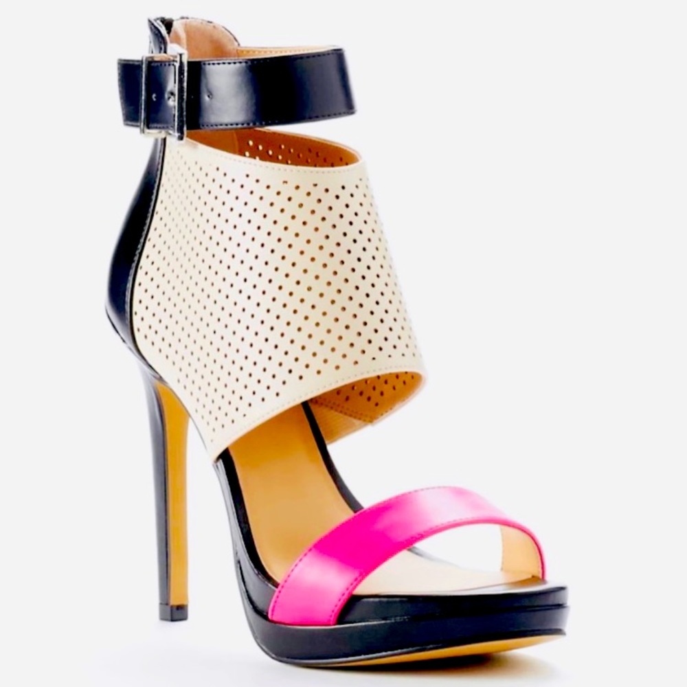 Juicy Couture Perforated Platform Heels